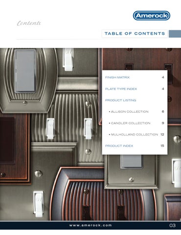 Moore Creative Amerock Wall Plate 灯饰目录 第 3 页