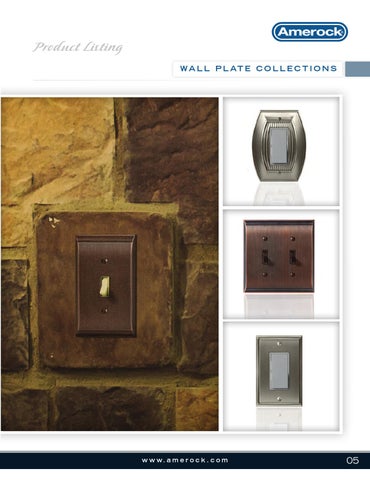 Moore Creative Amerock Wall Plate 灯饰目录 第 5 页
