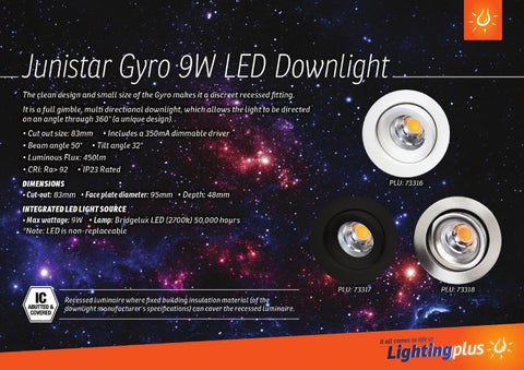 Lightingplus A5 LED 筒灯 手册 第 16 页