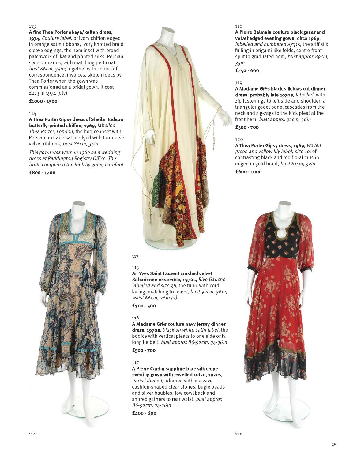 yves saint laurent evening caftan in black silk velvet