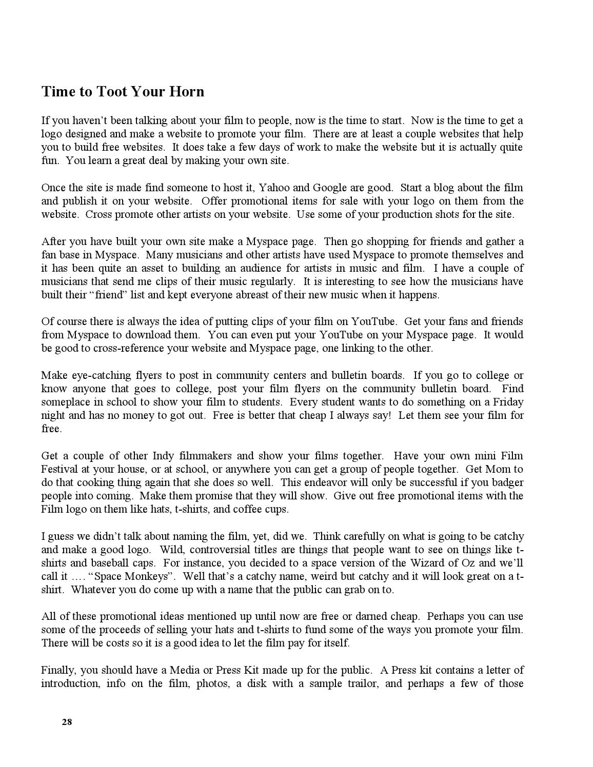 film making basics of film script writing and story telling by websites you can put flyers on