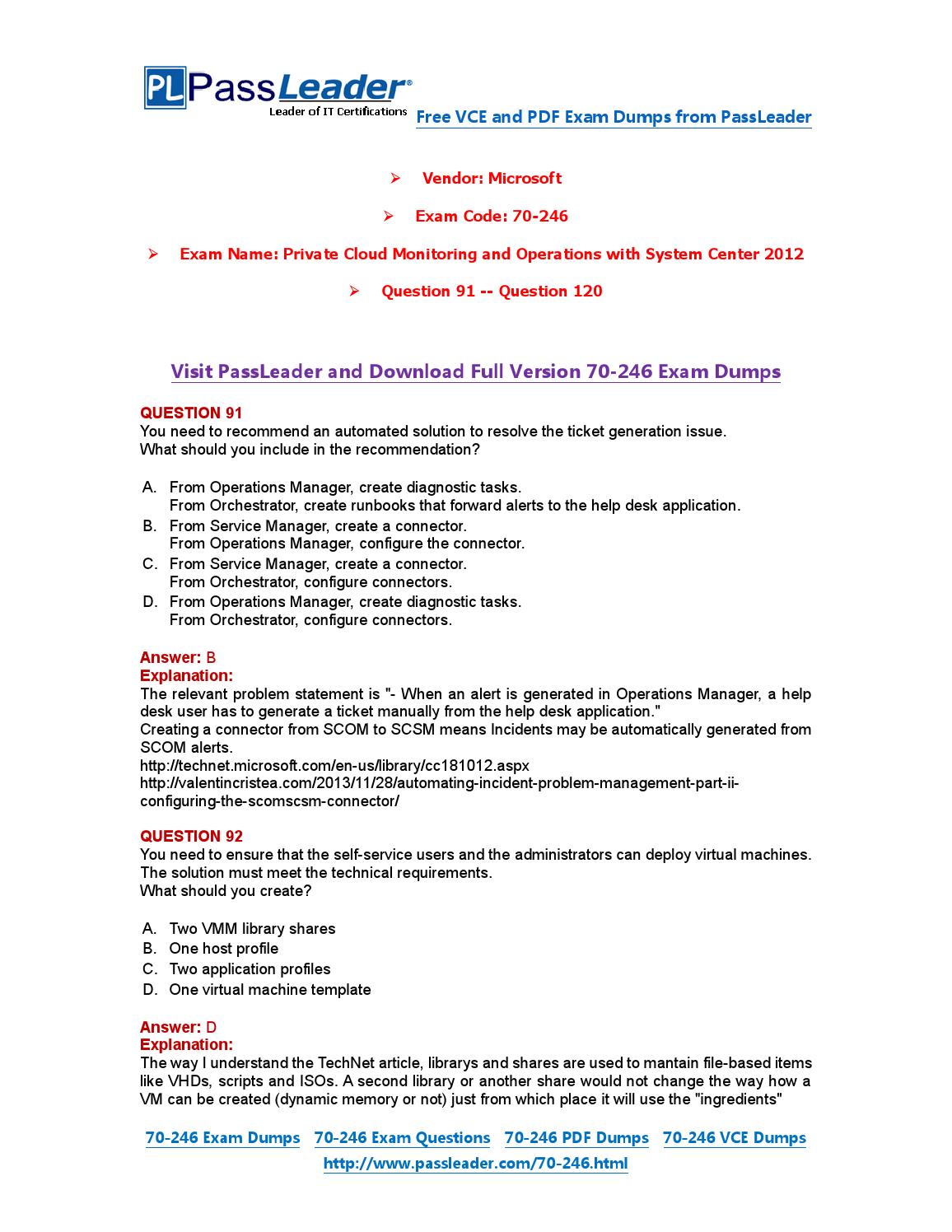 70-246 Exam Dumps with PDF and VCE Download (91-120) by Sns-Brigh10