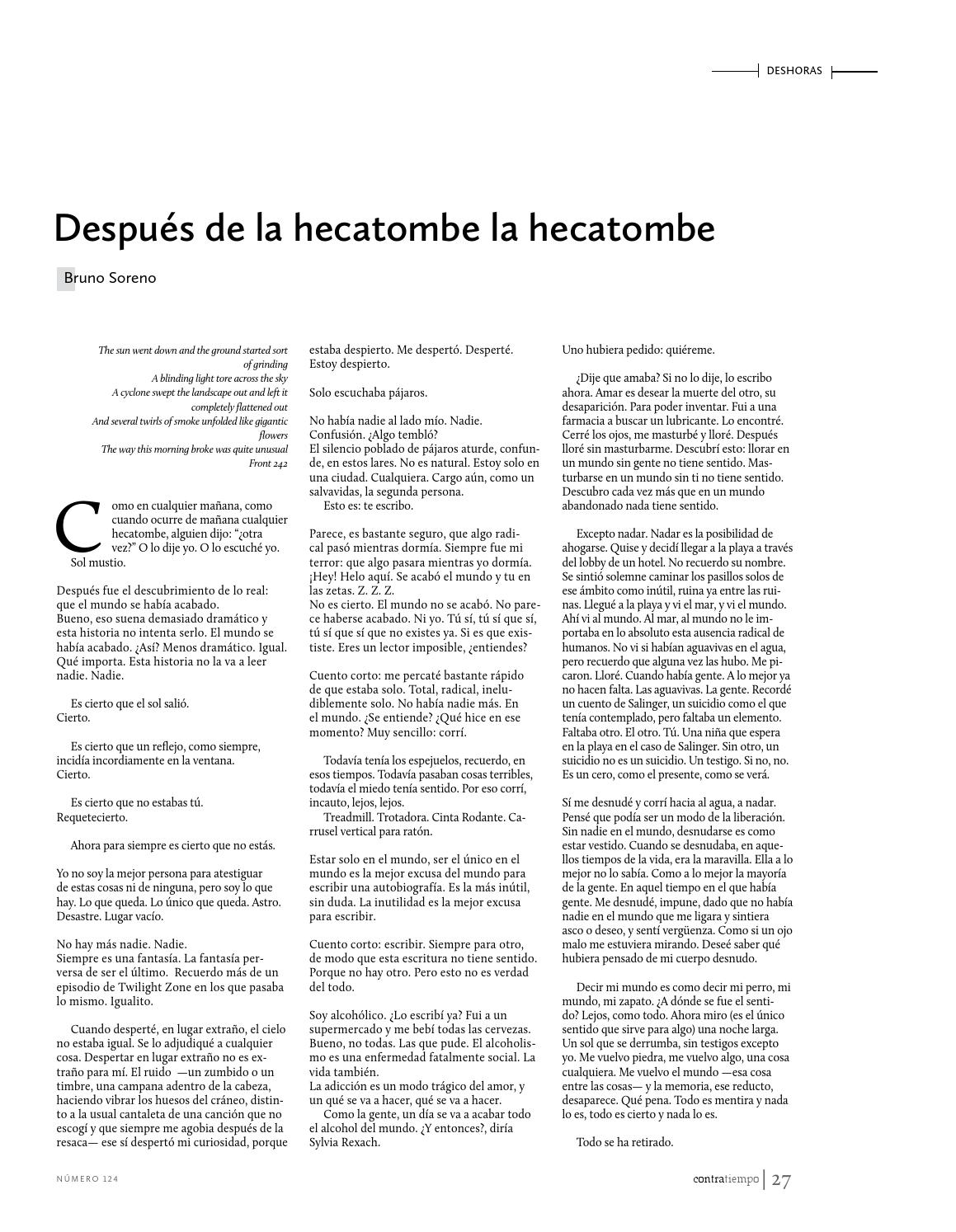 Sintiendo resaca extraña