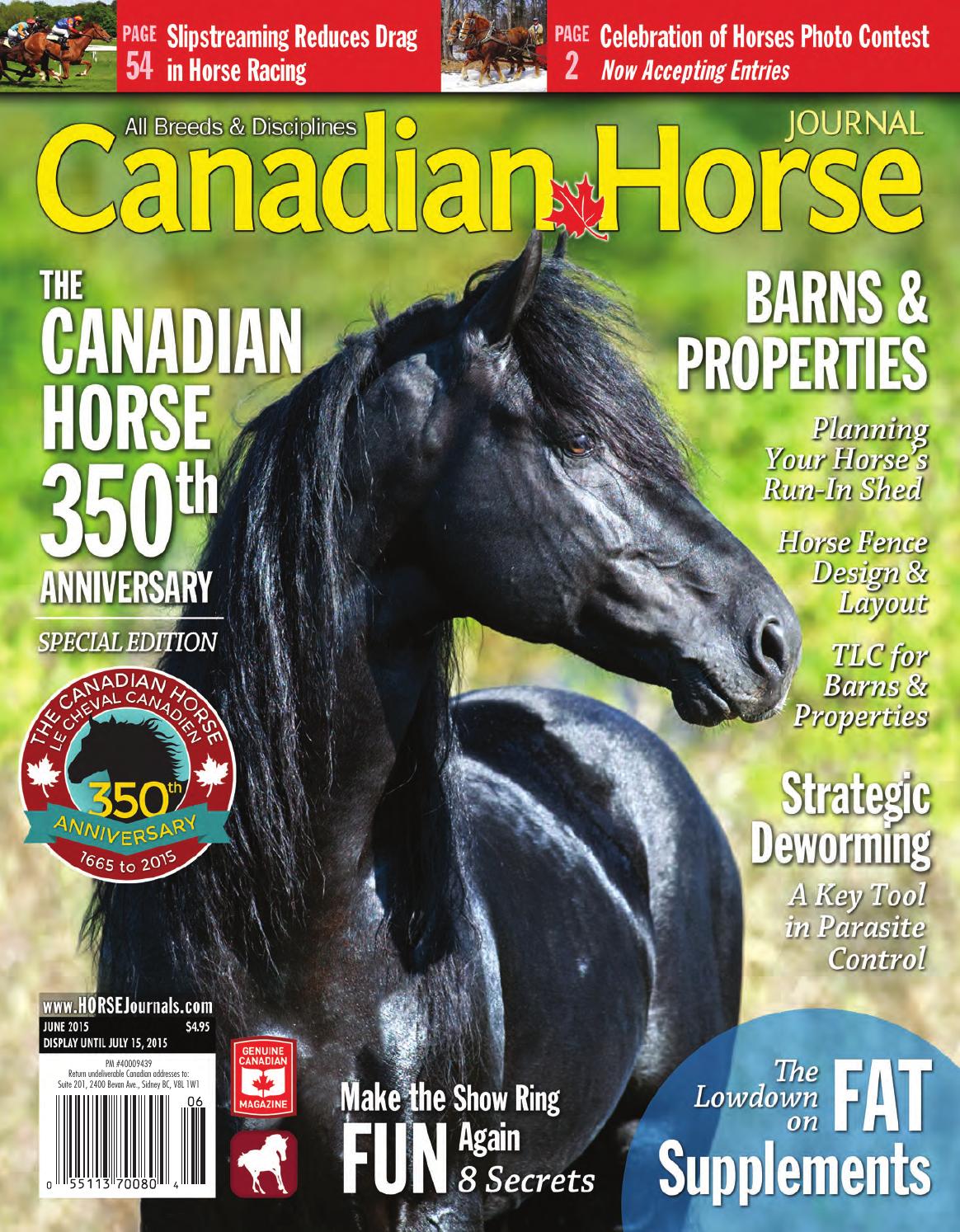 Canadian Horse Journal SAMPLE June 2015 by Horse Community Journals