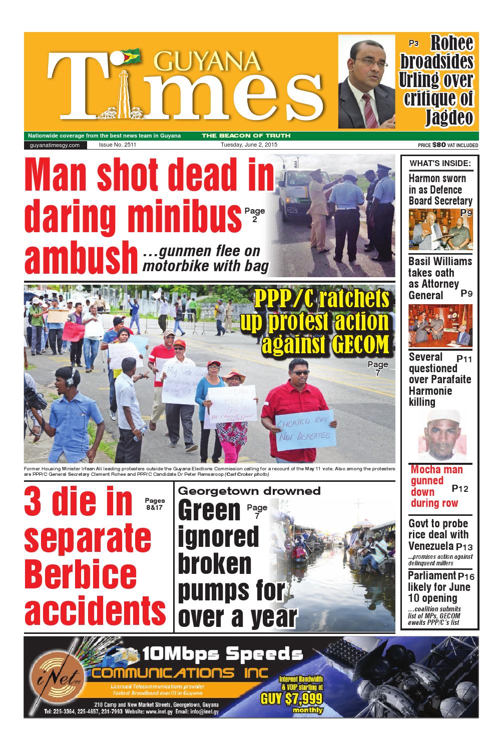 Guyana Times Daily June 2 2015 By Gytimes Issuu