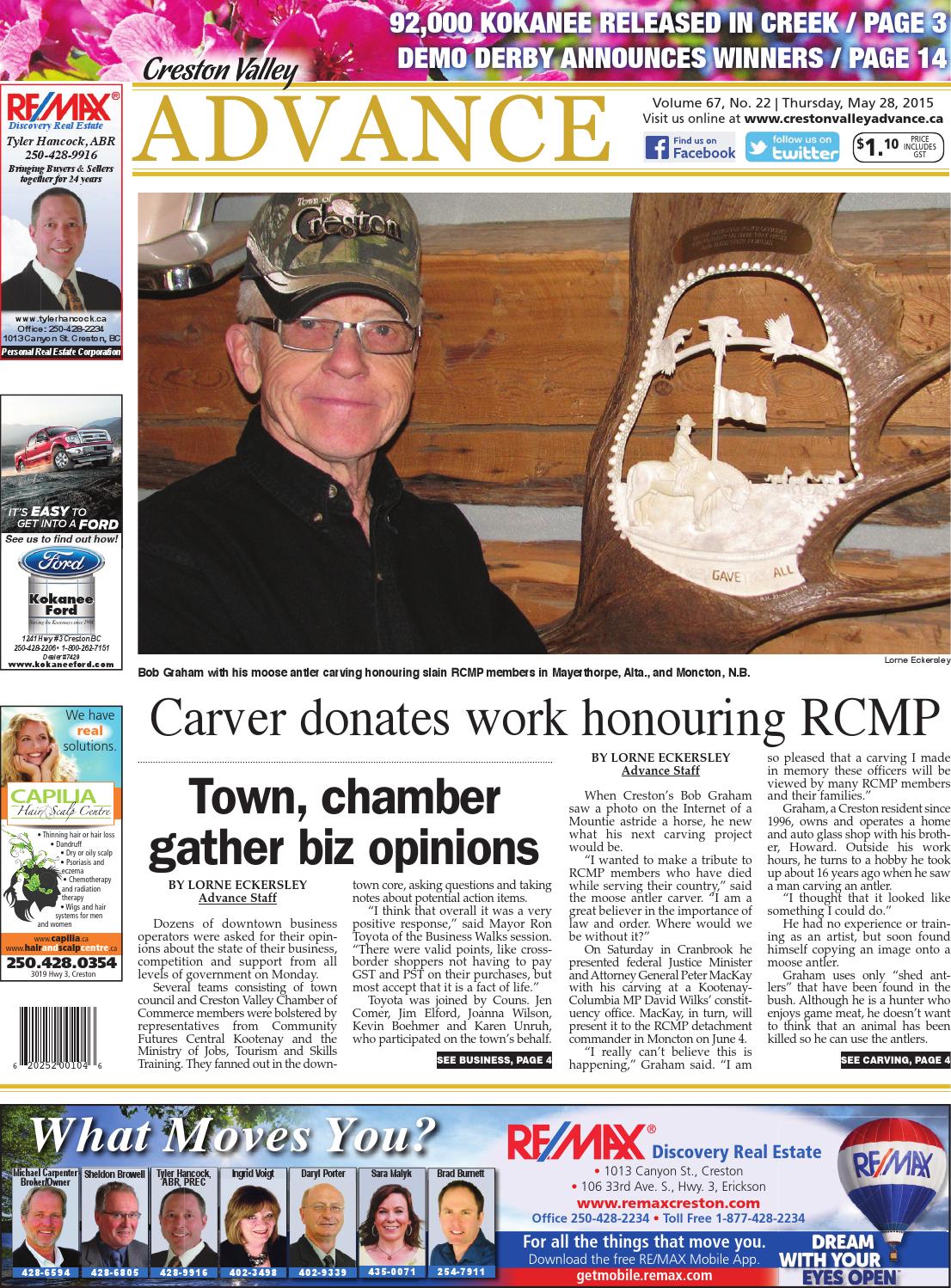 Creston Valley Advance May 28 15 By Black Press Media Group Issuu