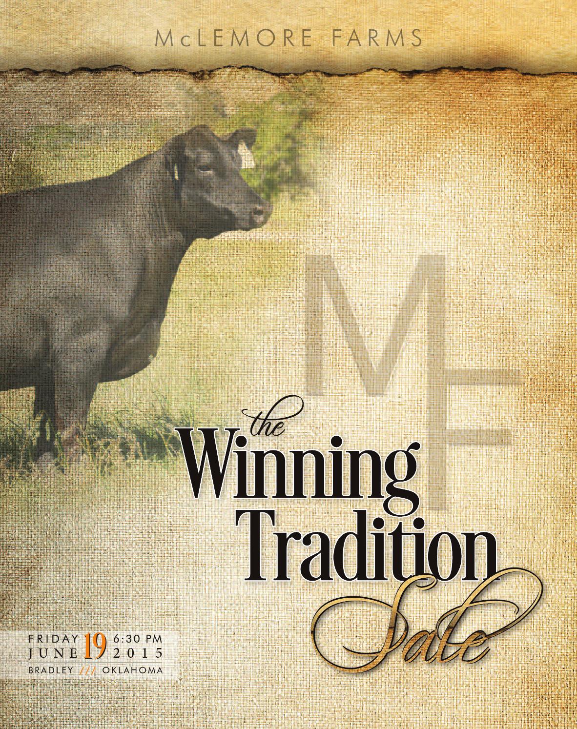 2015 McLemore Farms Sale Catalog by Ranch House Designs Issuu