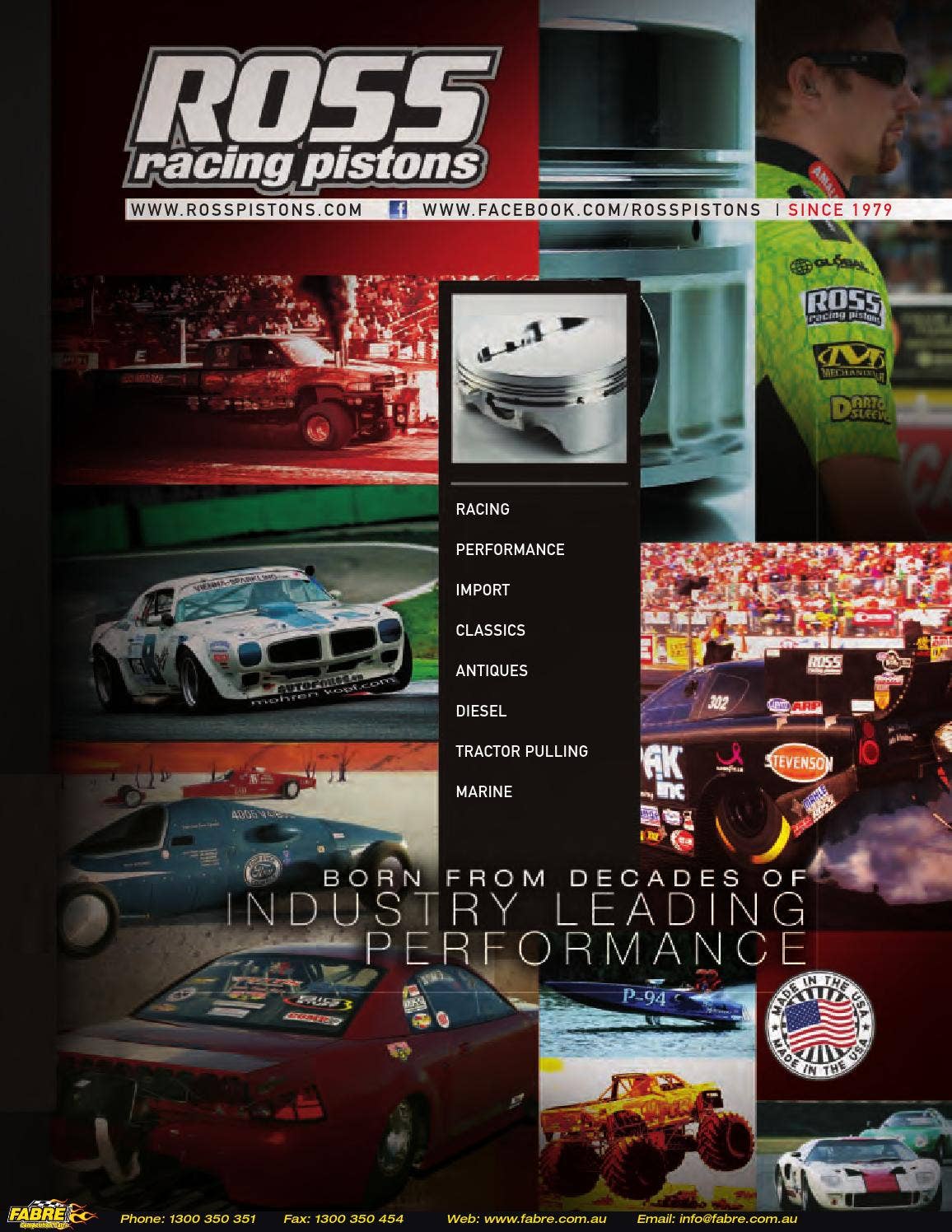 2015 Ross Racing Pistons Catalog by Fabre Australia Issuu