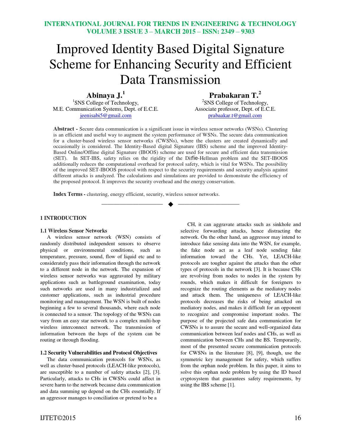 Improved Identity Based Digital Signature Scheme for Enhancing Security ...