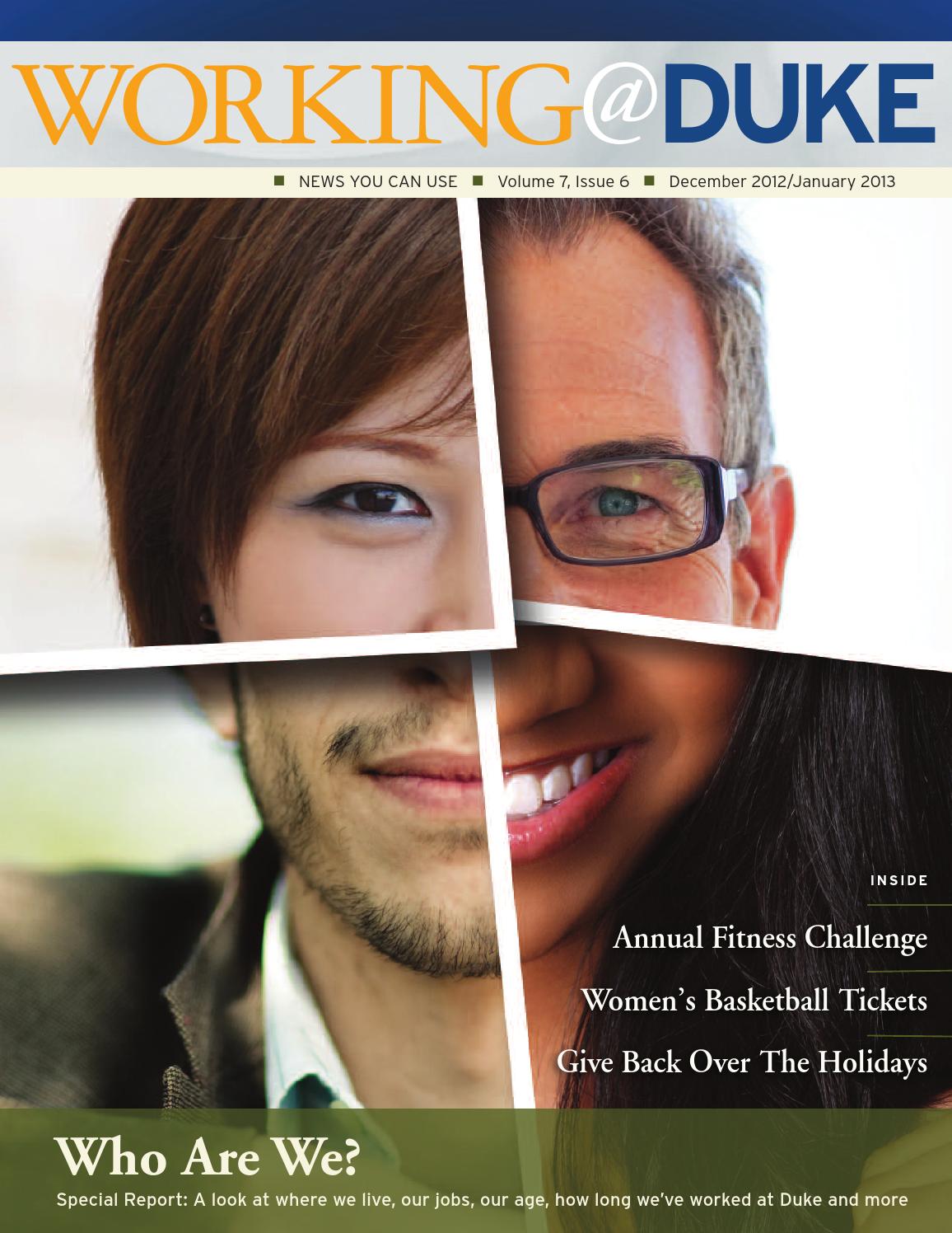 December, 2012/January, 2013 Working@Duke by Working Duke - Issuu