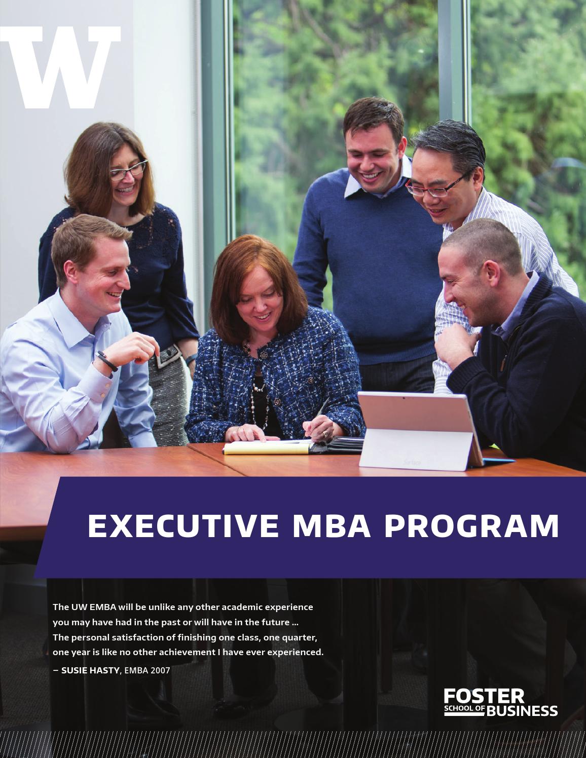 Executive MBA - UW Foster School of Business by University of ...