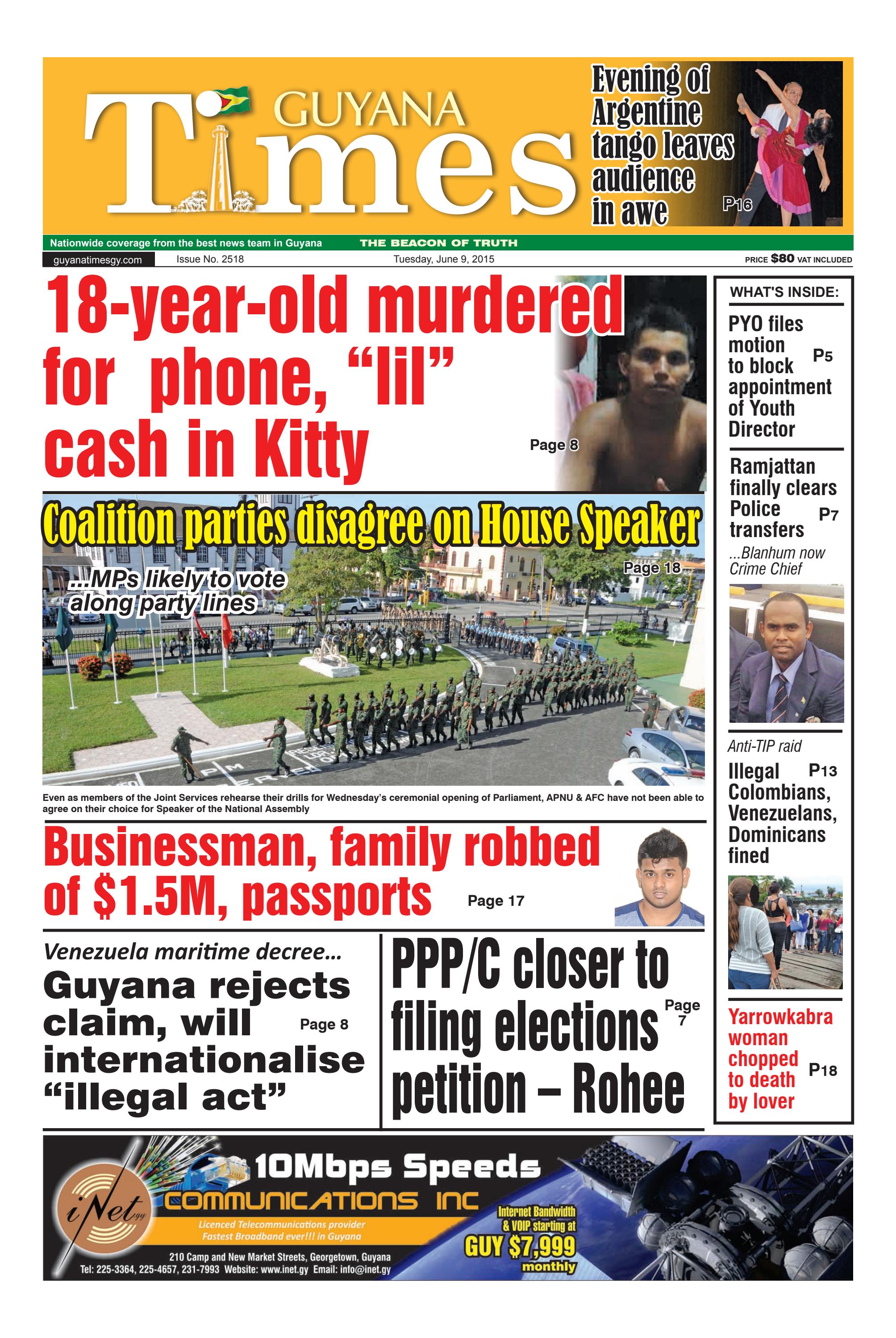 Guyana Times Daily - June 9, 2015 by Gytimes - Issuu