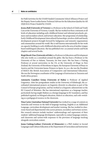 Preview Multilingualism and Language in Education by Cambridge ...