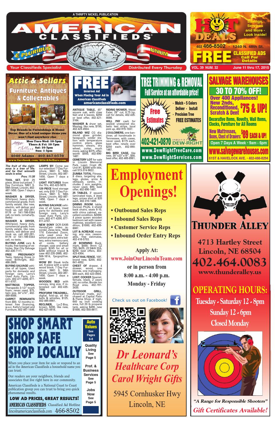 Lincoln American Classifieds by American Classifieds Omaha Issuu