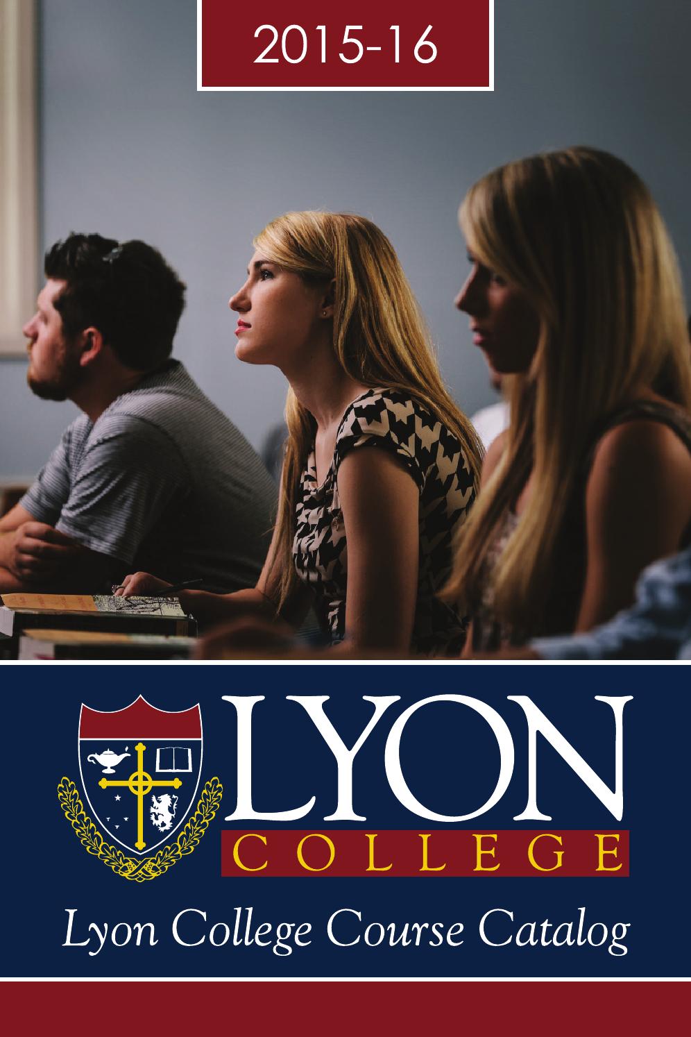 Lyon catalog 2015 16 by Lyon College Issuu