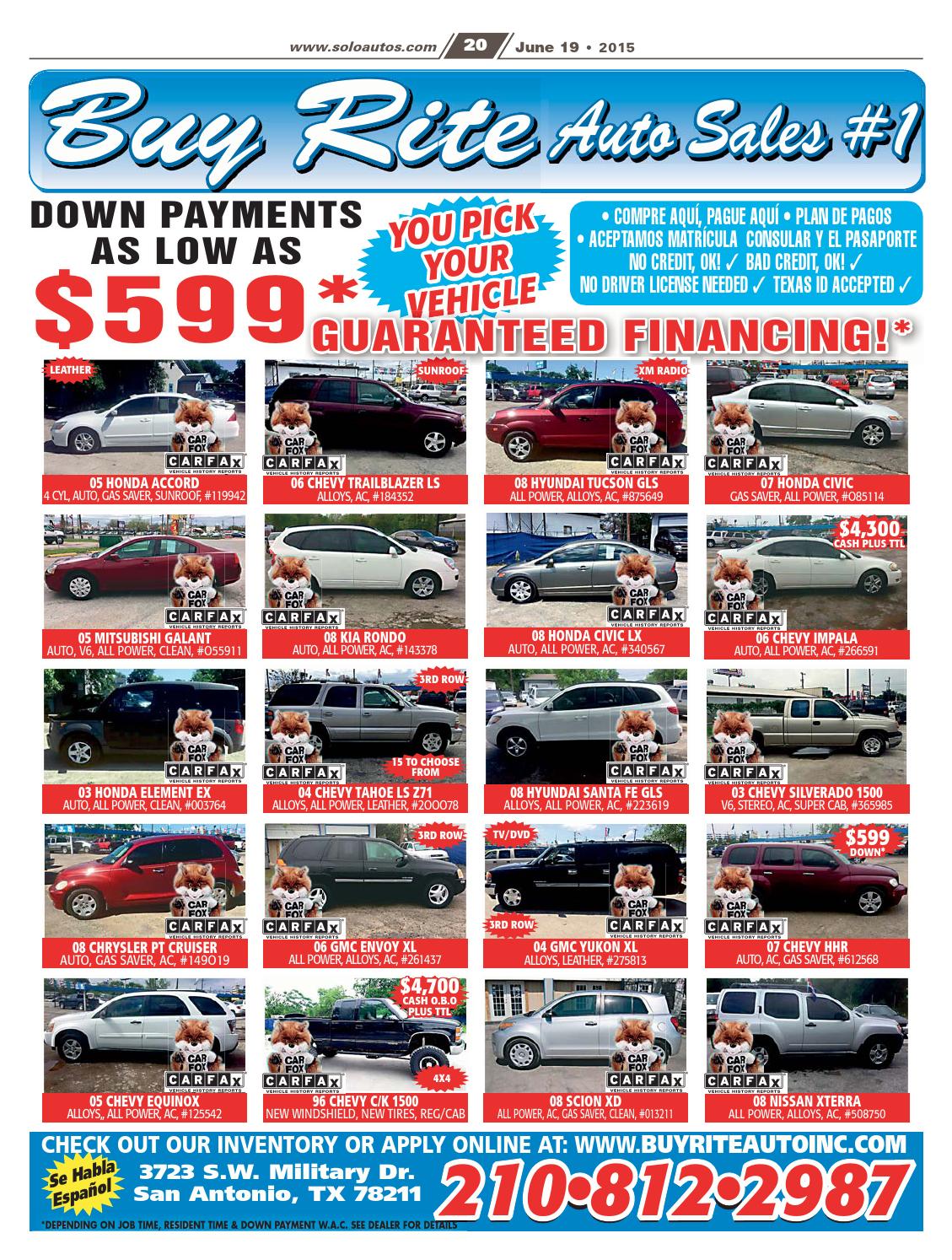 Buy Rite Auto >> Solo Autos San Antonio By Digital Publisher Issuu Buy Rite Auto >> Solo Autos San Antonio By Digital Publisher Issuu