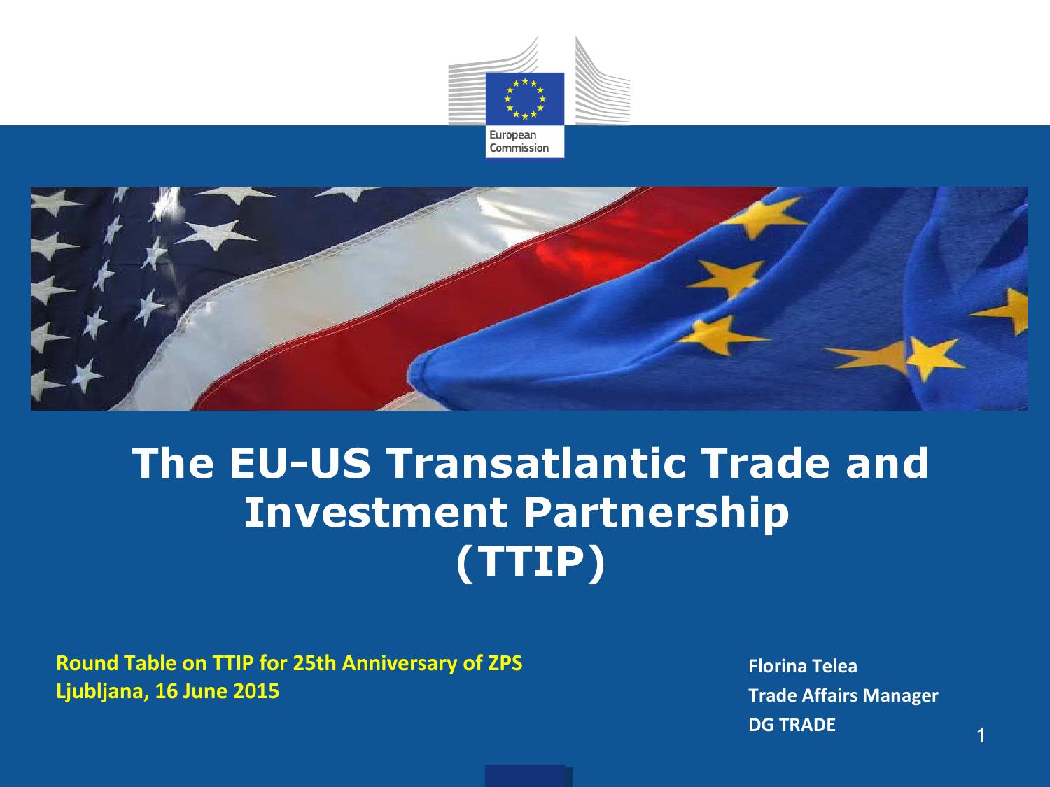 Ttipslovenia Florina Telea European Comission By Zveza Potro nikov Ttipslovenia Florina Telea European Comission By Zveza Potro nikov