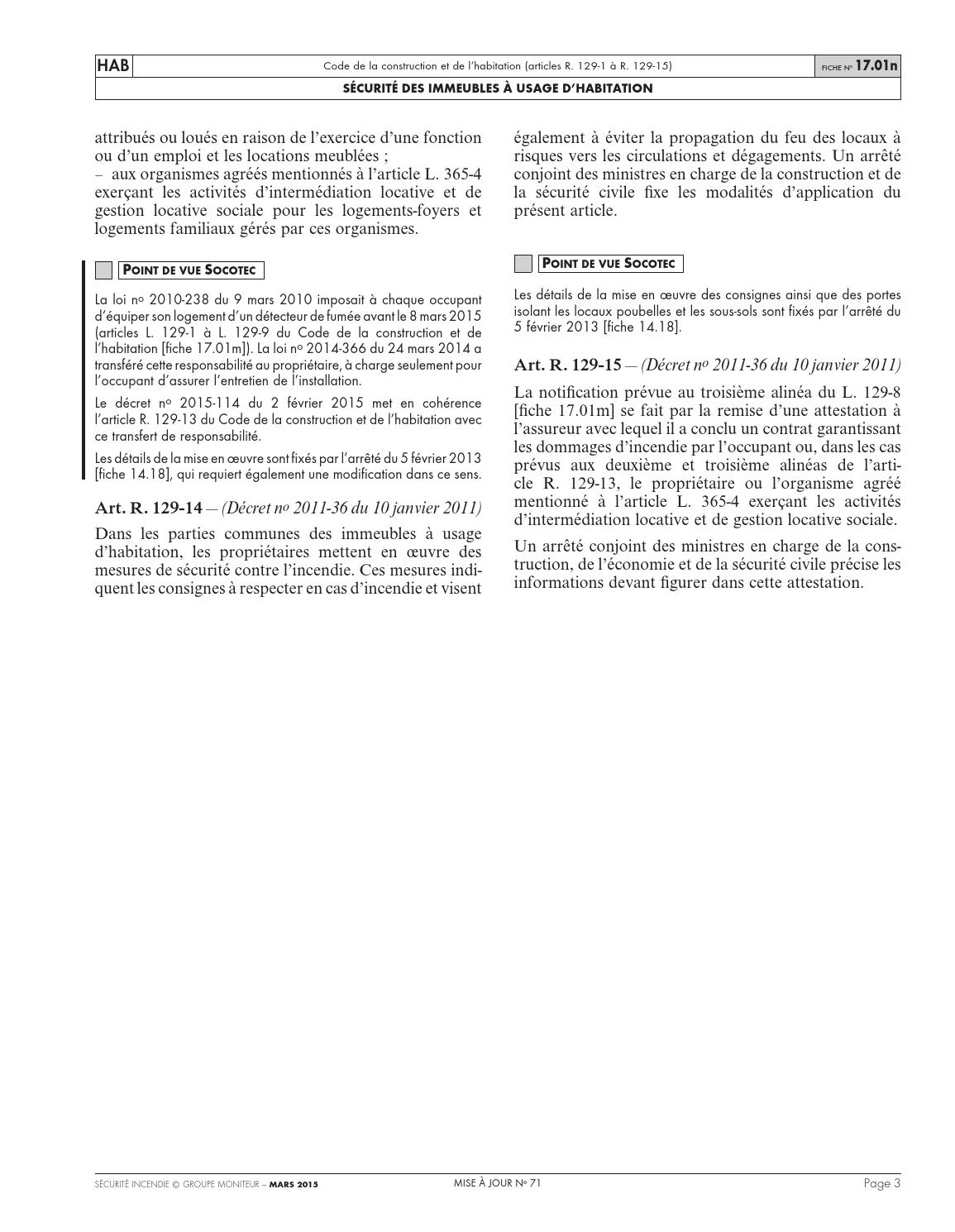R.111-2 Du Code De La Construction Et De L'habitation