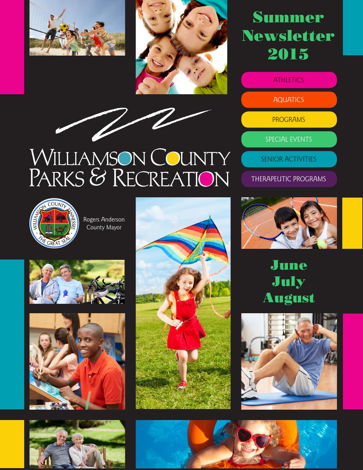 WCPR Newsletter Summer 2015 by Williamson County Parks and Recreation