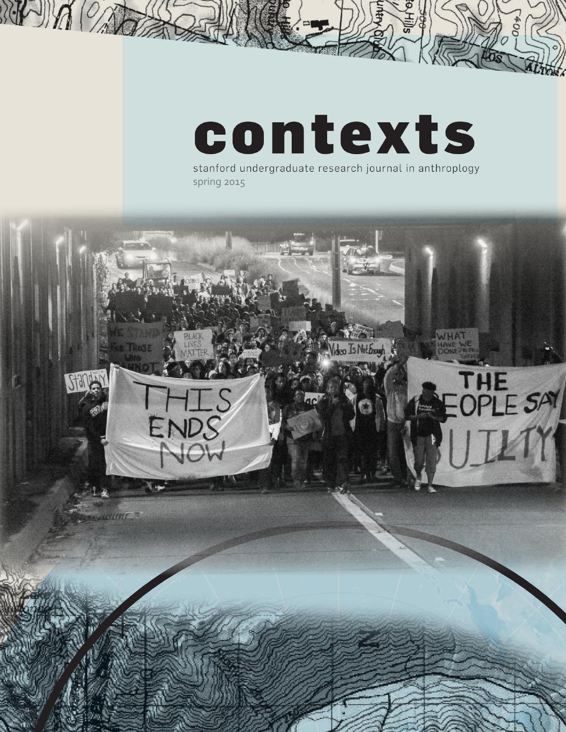 2015 Anthropology Undergrad Research Journal Contexts 2015 By
