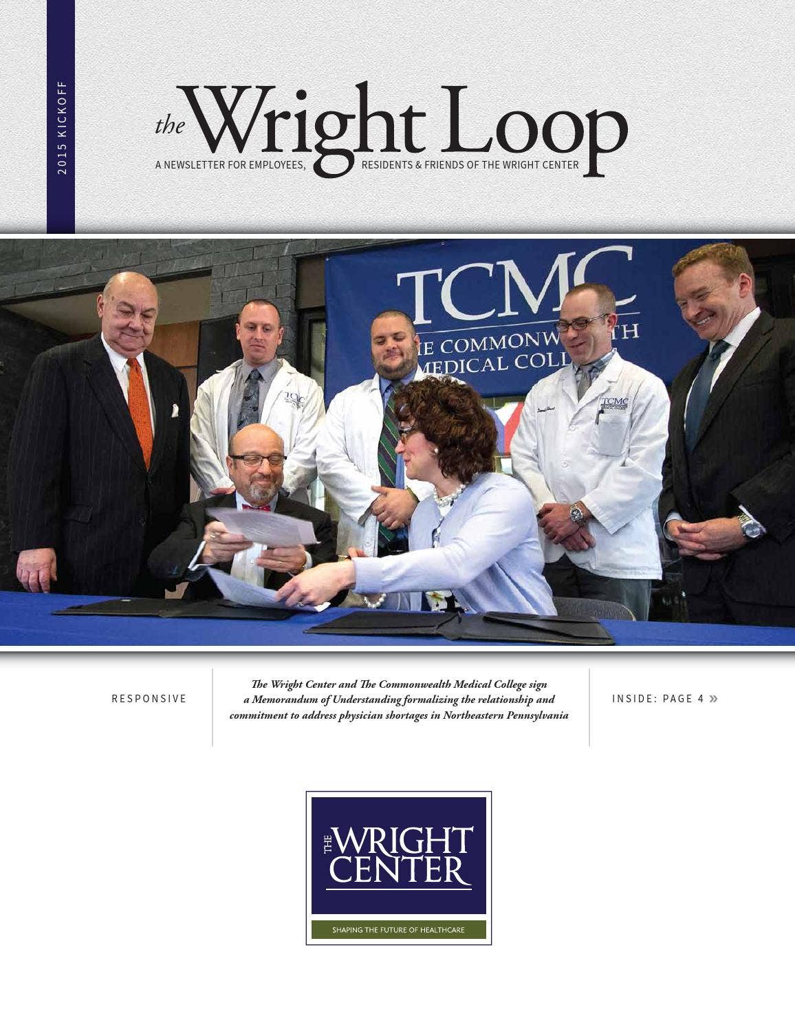 The Wright Loop - 2015 Kickoff by The Wright Center - Issuu