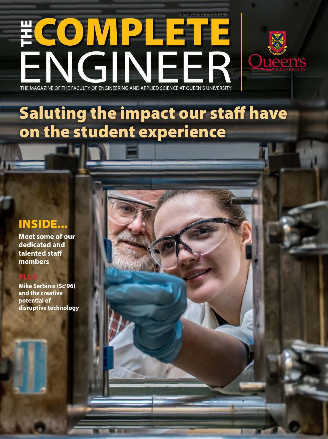 The Complete Engineer spring 2015 online by Queen's Faculty of