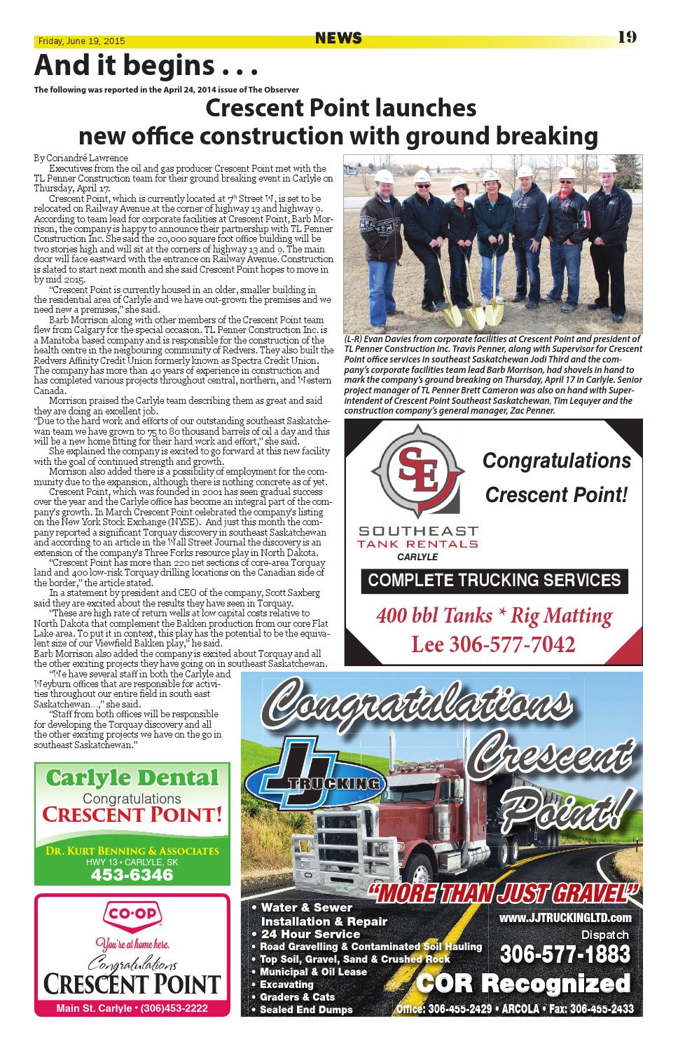 Carlyle Observer June 19, 2015 by Carlyle Observer Issuu