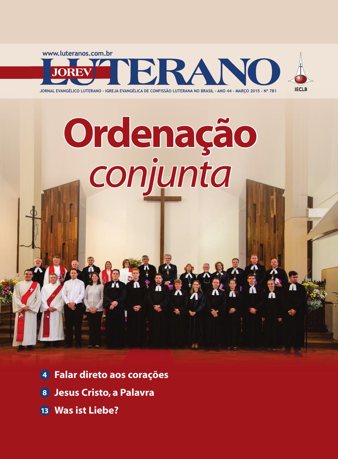 Jornal Evangélico Luterano Ano 44 nº 781 Março 2015 by Igreja