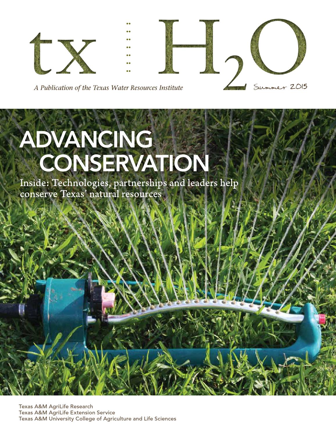 txH2O Summer 2015 by Texas Water Resources Institute Issuu