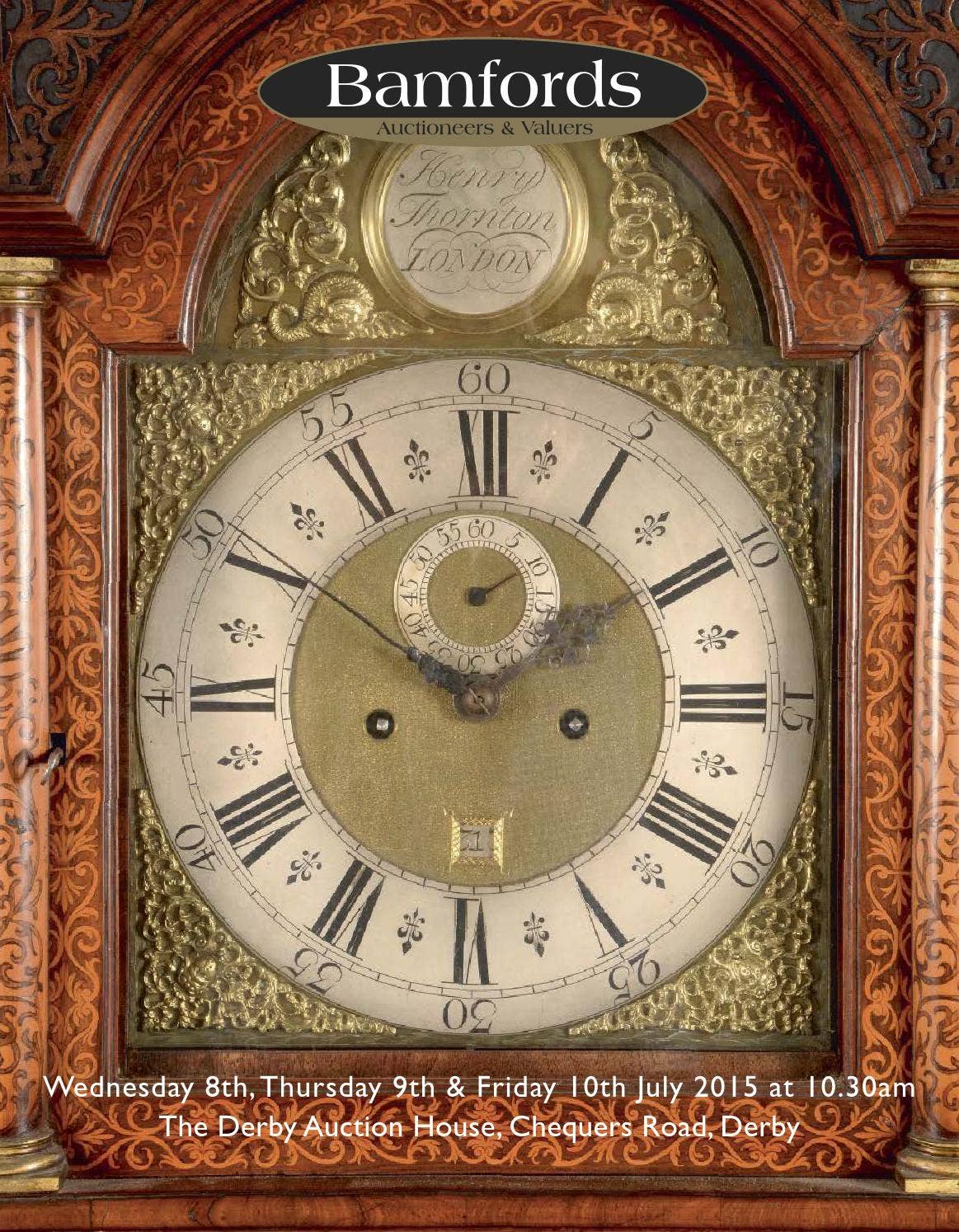 Tiffany Antique clock 1752 はまれ