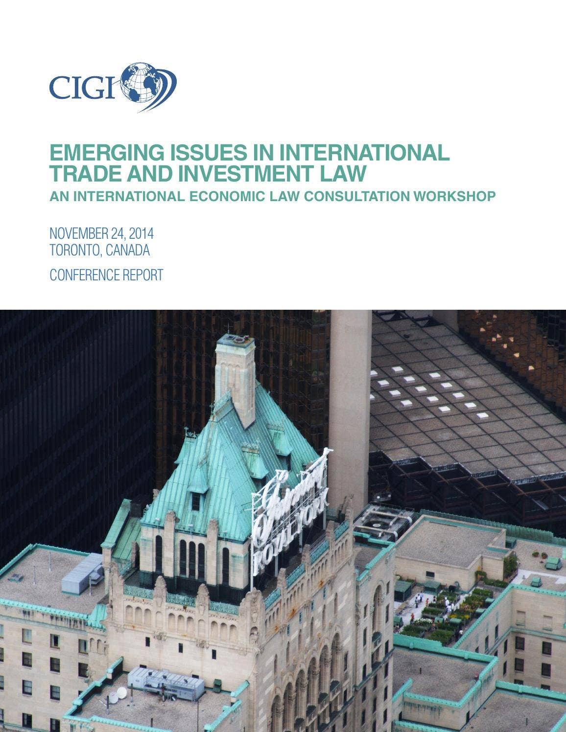 Emerging Issues in International Trade and Investment Law by Centre for ...