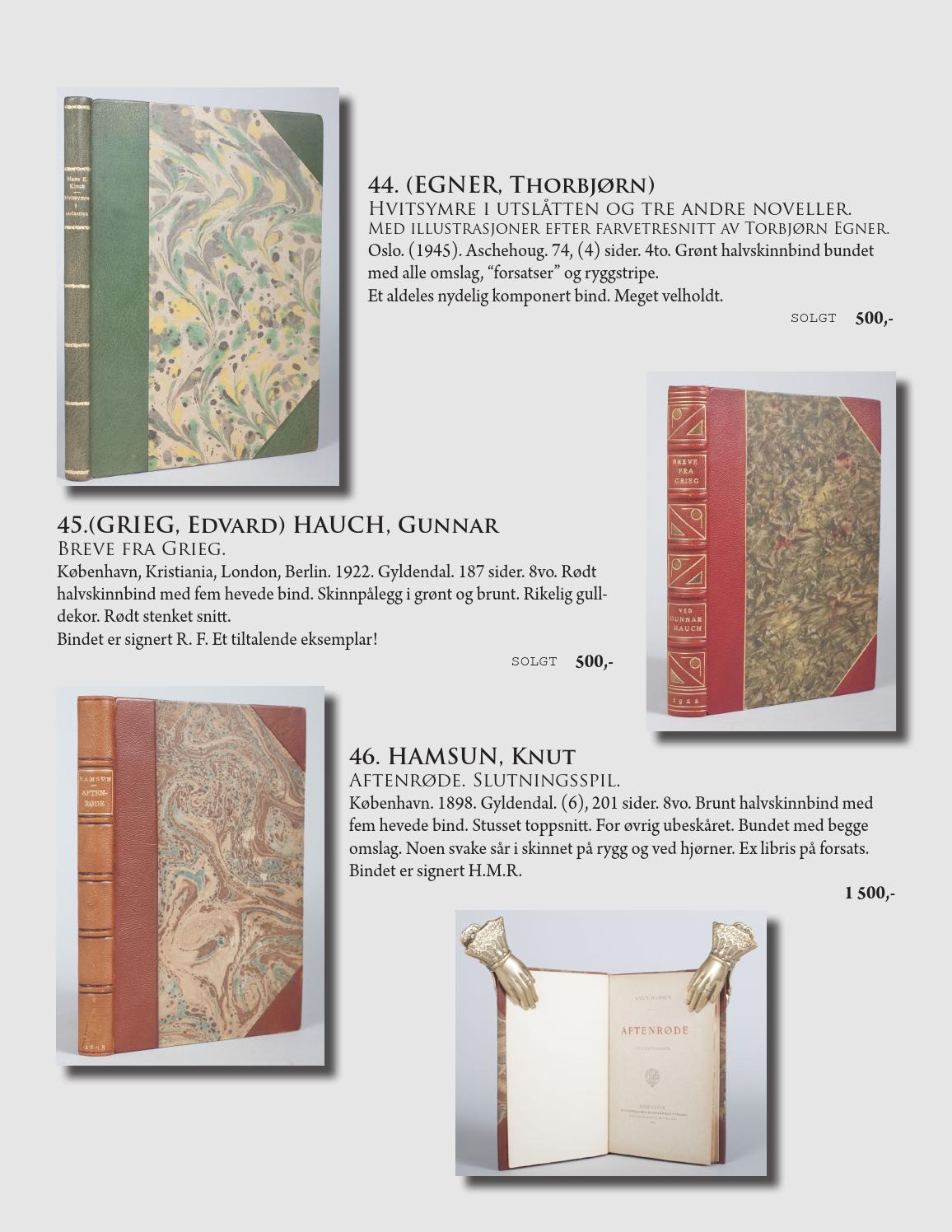 Antikvariat Bryggen - Katalog 30 - Bokbind by Antikvariat Bryggen AS ...