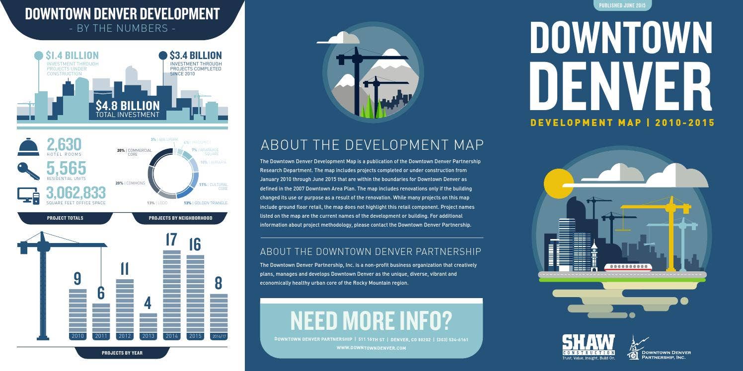 2015 Annual Downtown Denver Development Map by The Downtown Denver ...