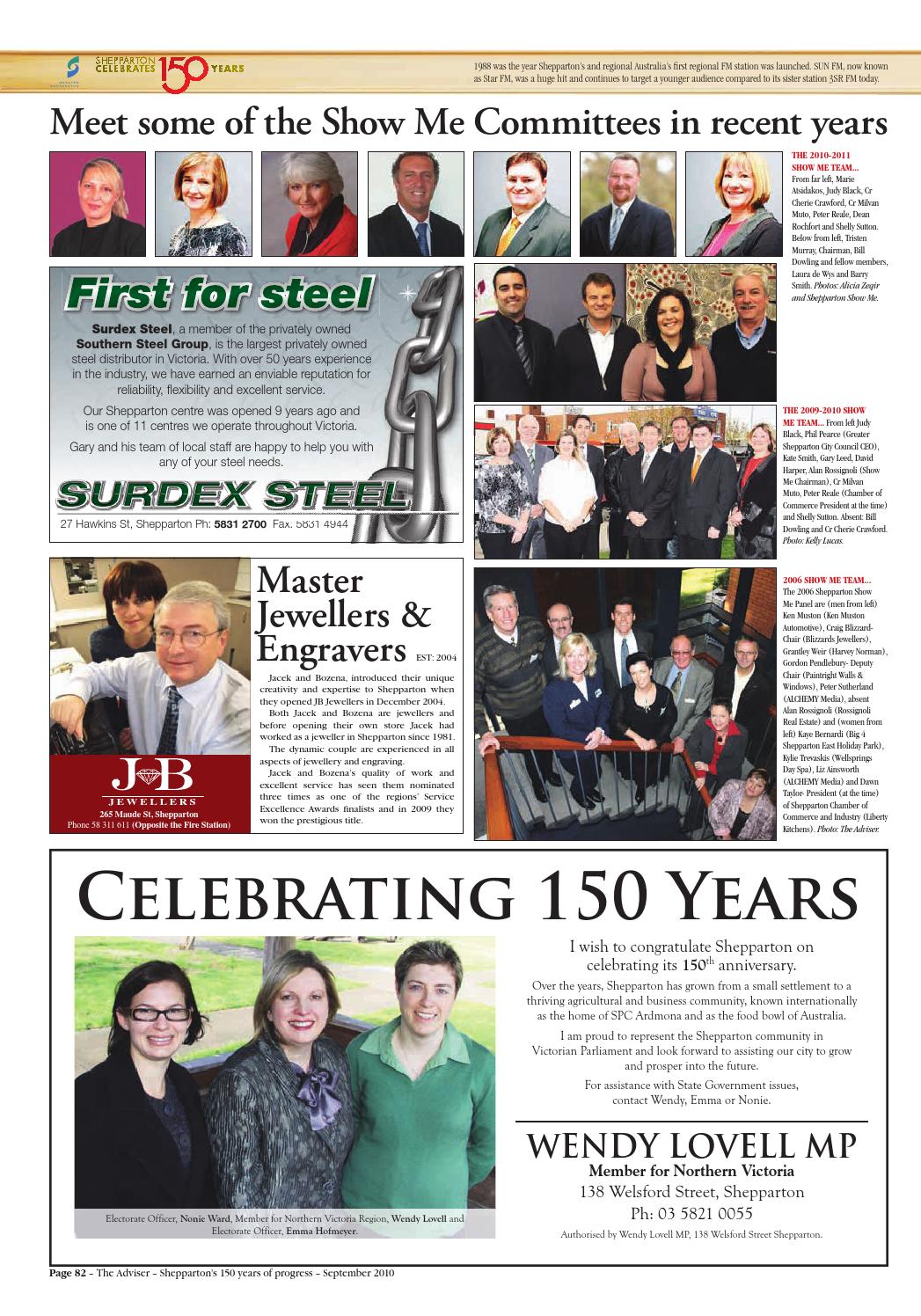 Shepparton Celebrates 150th Years by The Adviser - Issuu