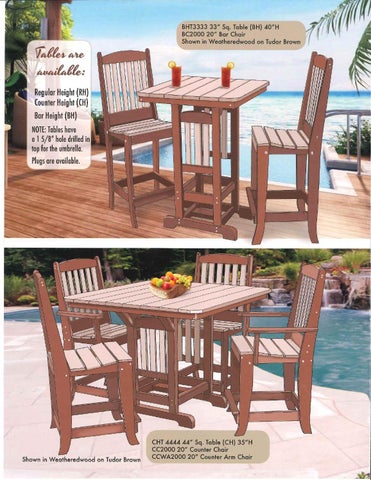 E & G Amish Furniture 家具目录 · 2015 Levi's Lawn 家具 / Poly Lumber 户外 家具 / E&G Amish 家具 第 12 页