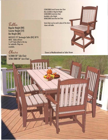 E & G Amish Furniture 家具目录 · 2015 Levi's Lawn 家具 / Poly Lumber 户外 家具 / E&G Amish 家具 第 13 页