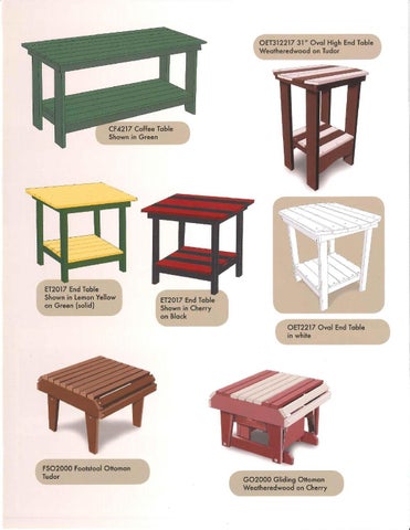 E & G Amish Furniture 家具目录 · 2015 Levi's Lawn 家具 / Poly Lumber 户外 家具 / E&G Amish 家具 第 17 页