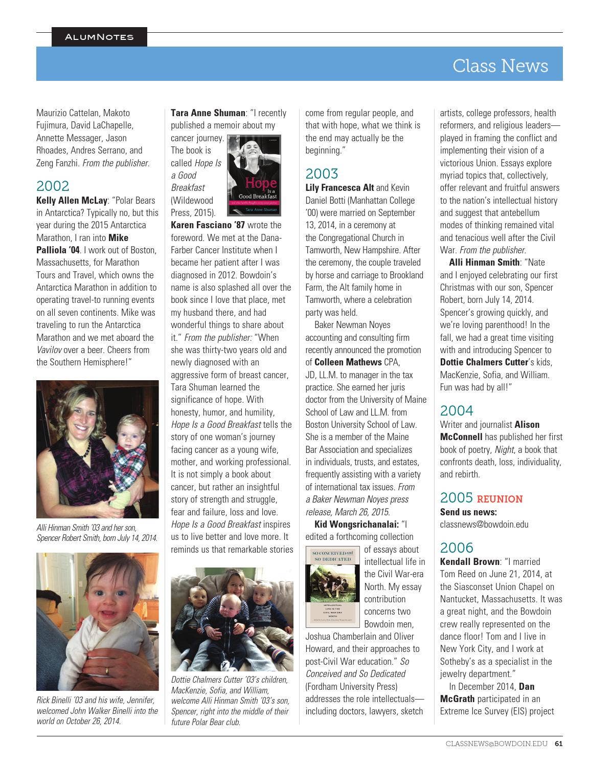 Bowdoin Magazine Vol. 86, No. 3, Spring/Summer 2015 by Bowdoin Magazine