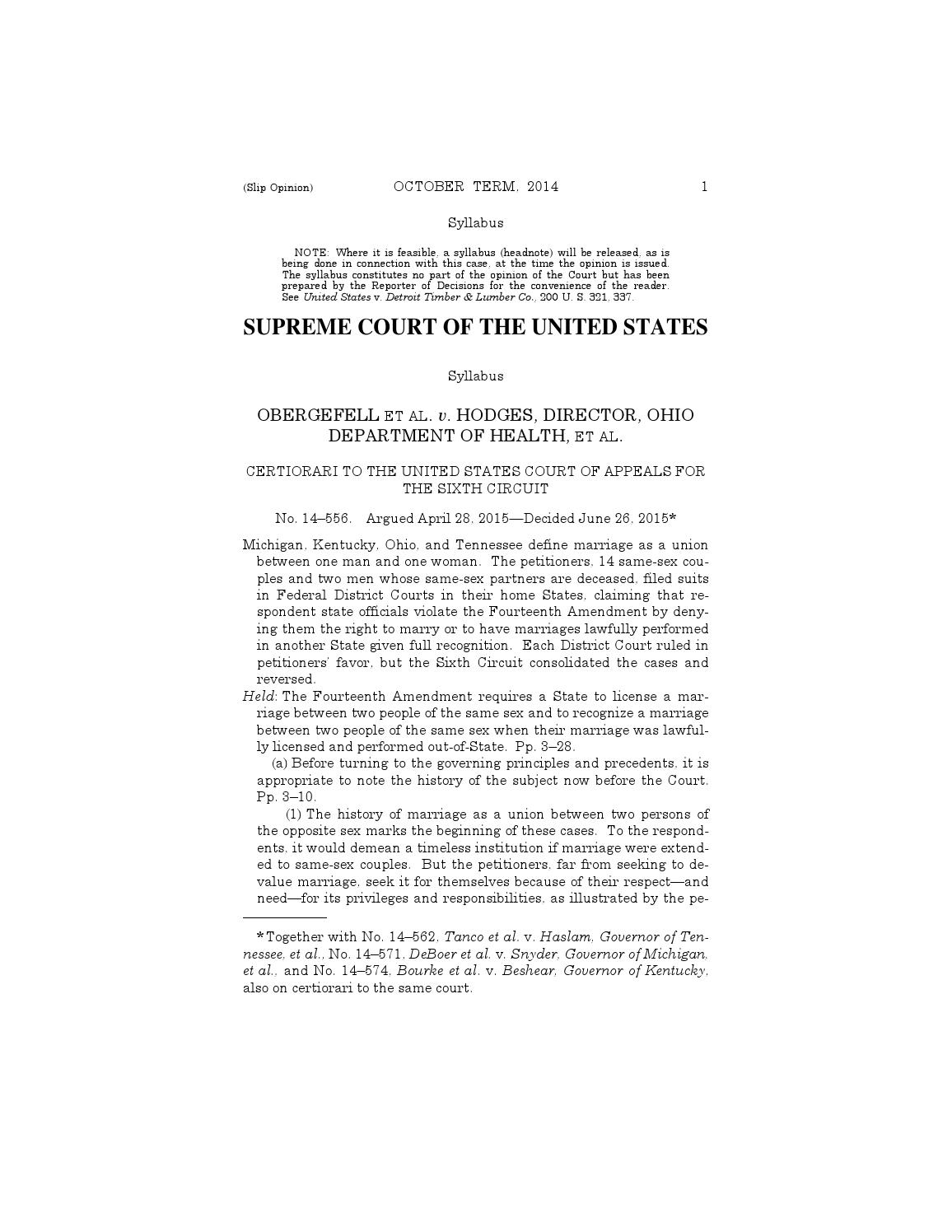 Bond vs. the United States -- Opinion of the Supreme Court June 16, 2011 and Syllabus