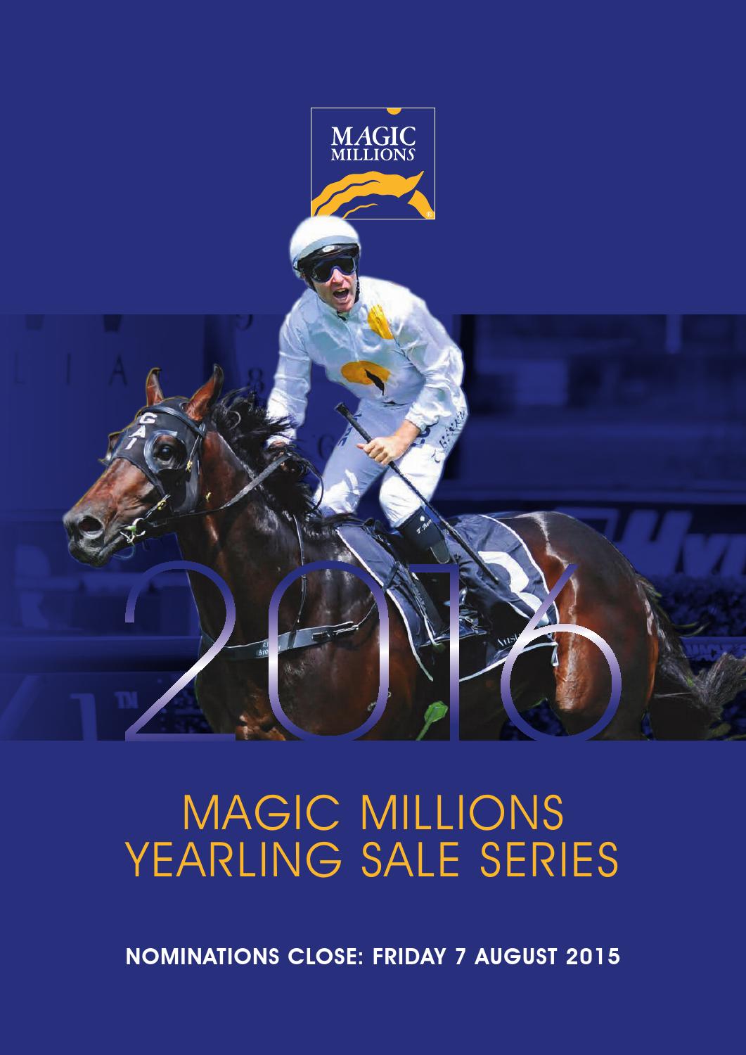 2016 Magic Millions Yearling Sale Series by Magic Millions Issuu