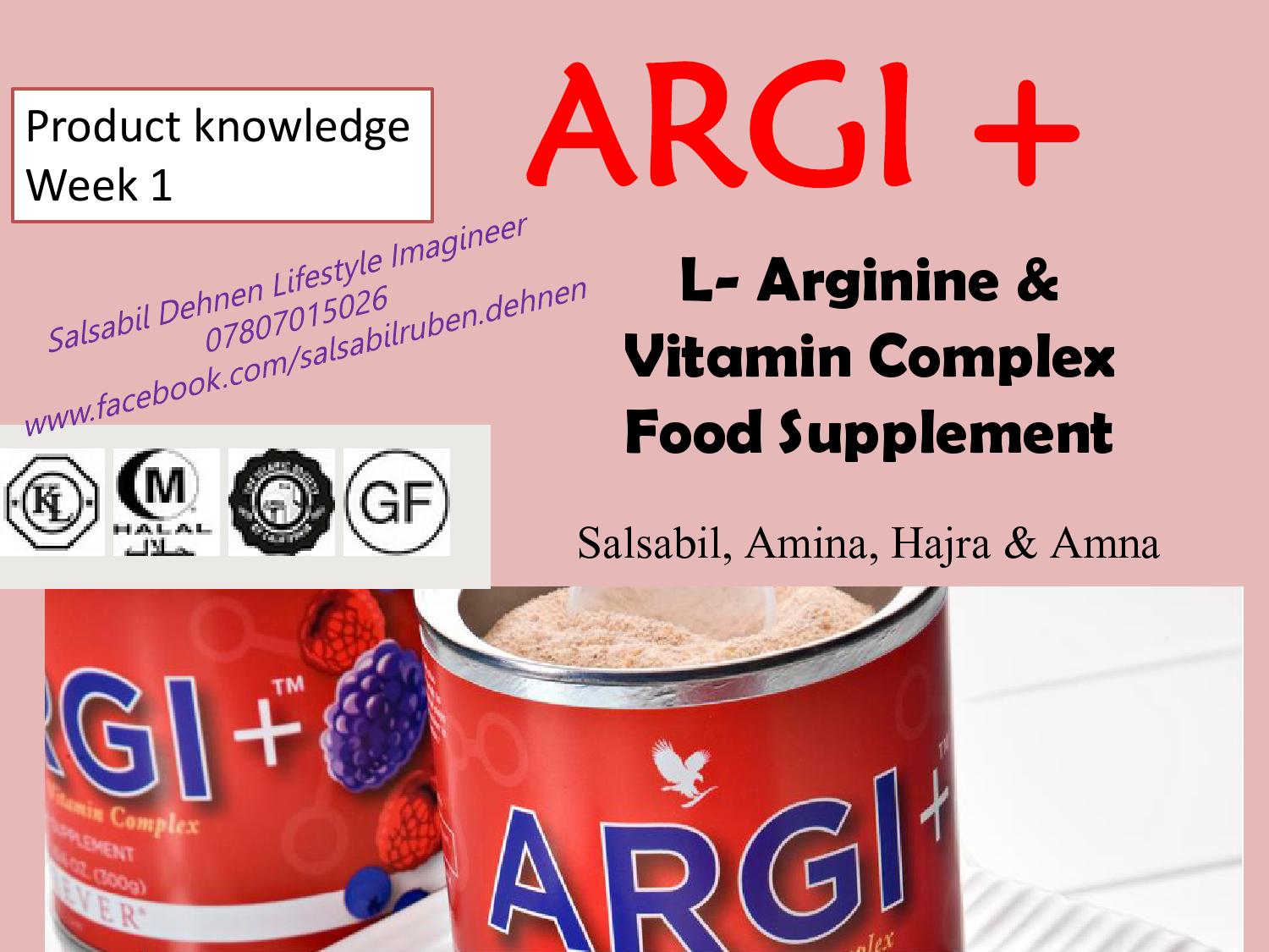 ARGI + L Arginine & Vitamin Complex Food Supplement by Will Pastons Issuu