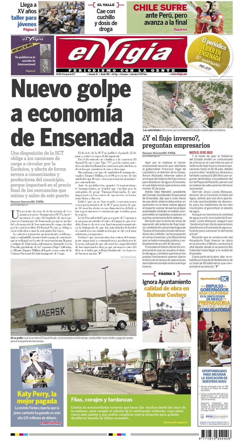 Periódico El Vigía 30 De Junio De 2015 By Editorial El Vigia Issuu