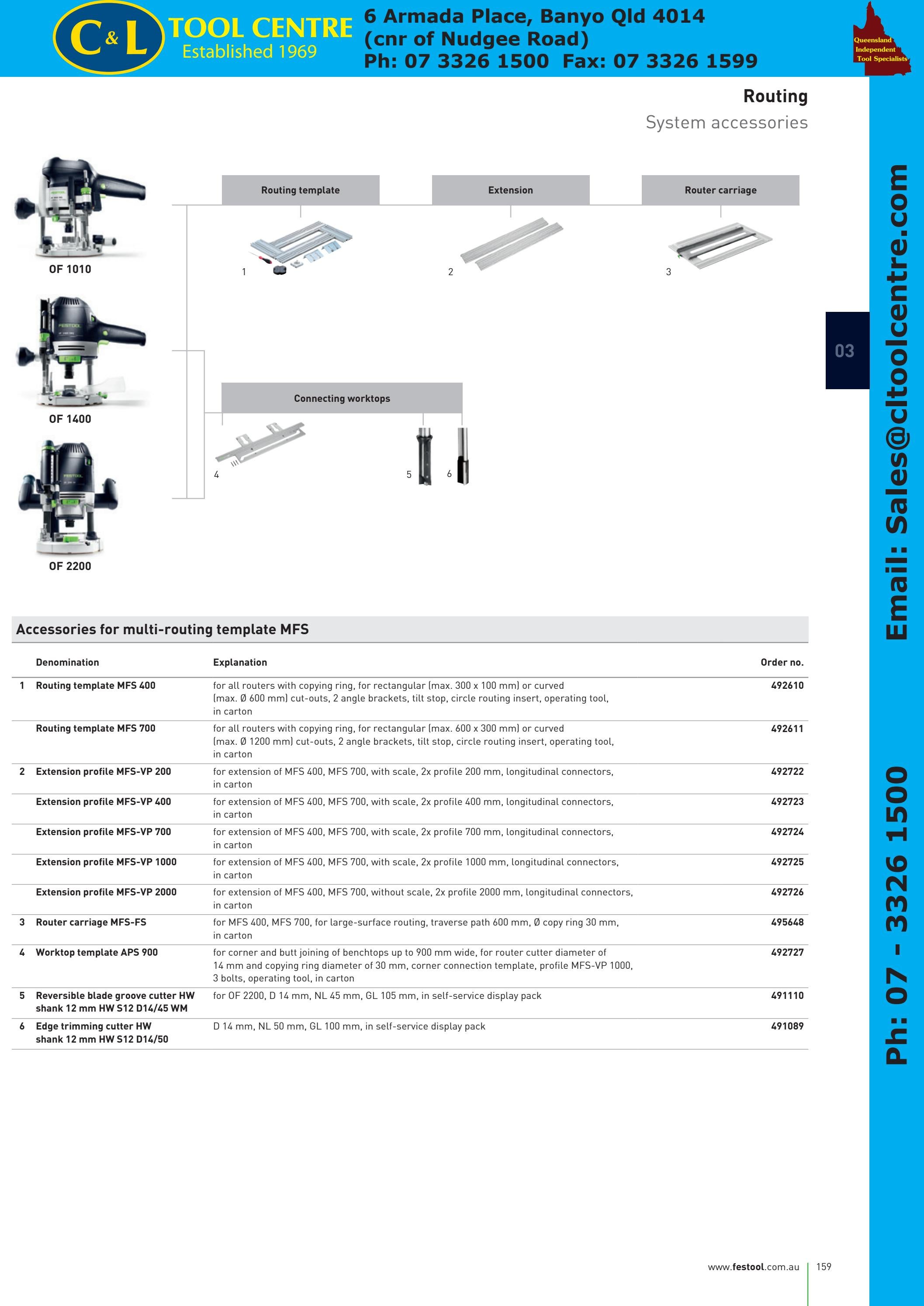 Festool 492724 Extension Profil-MFS-VP 700