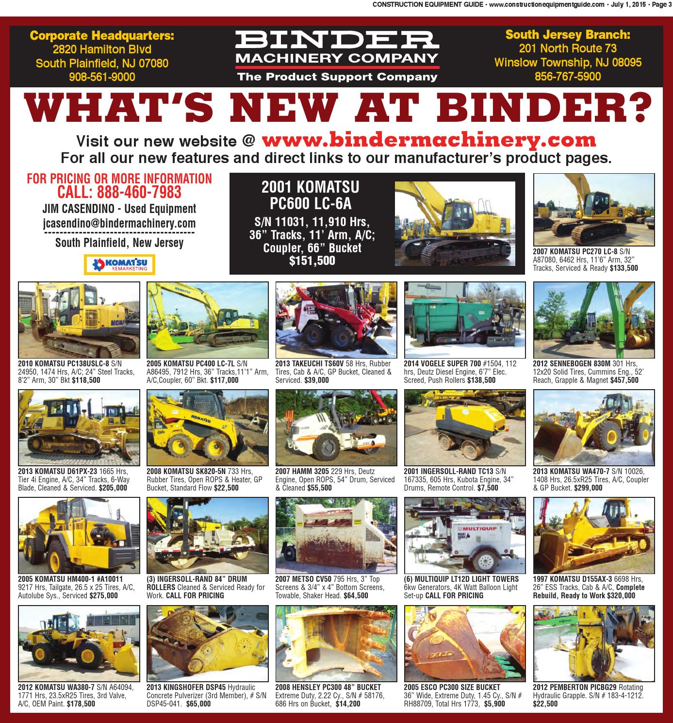 Northeast 13 2015 by Construction Equipment Guide Issuu