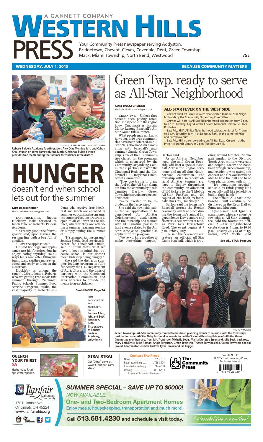 Western hills press 070115 by Enquirer Media Issuu