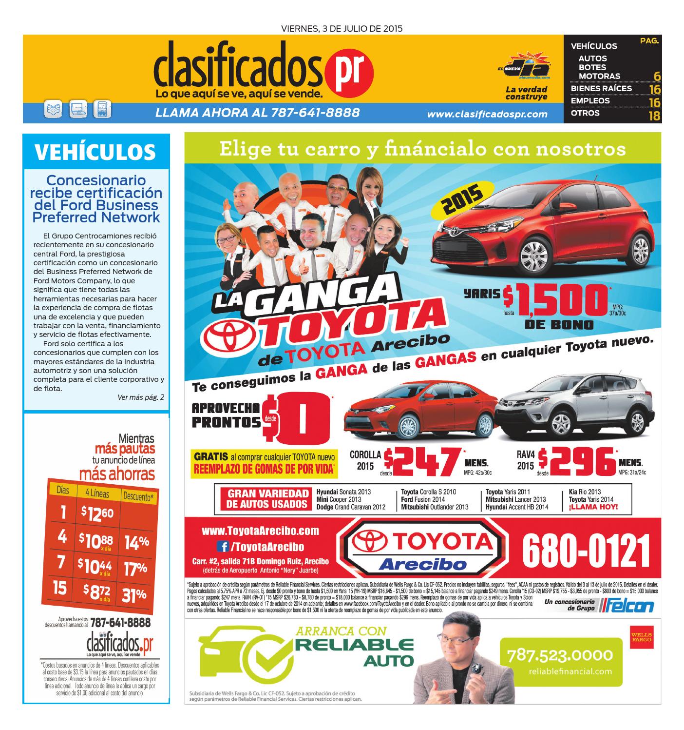 ClasificadosPR 07 03 2015 by Issuu