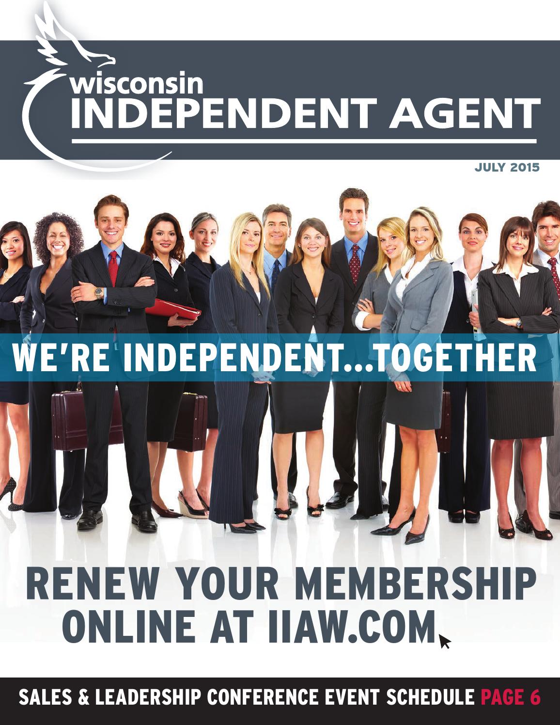 July 2015 WI Independent Agent by Independent Insurance Agents of