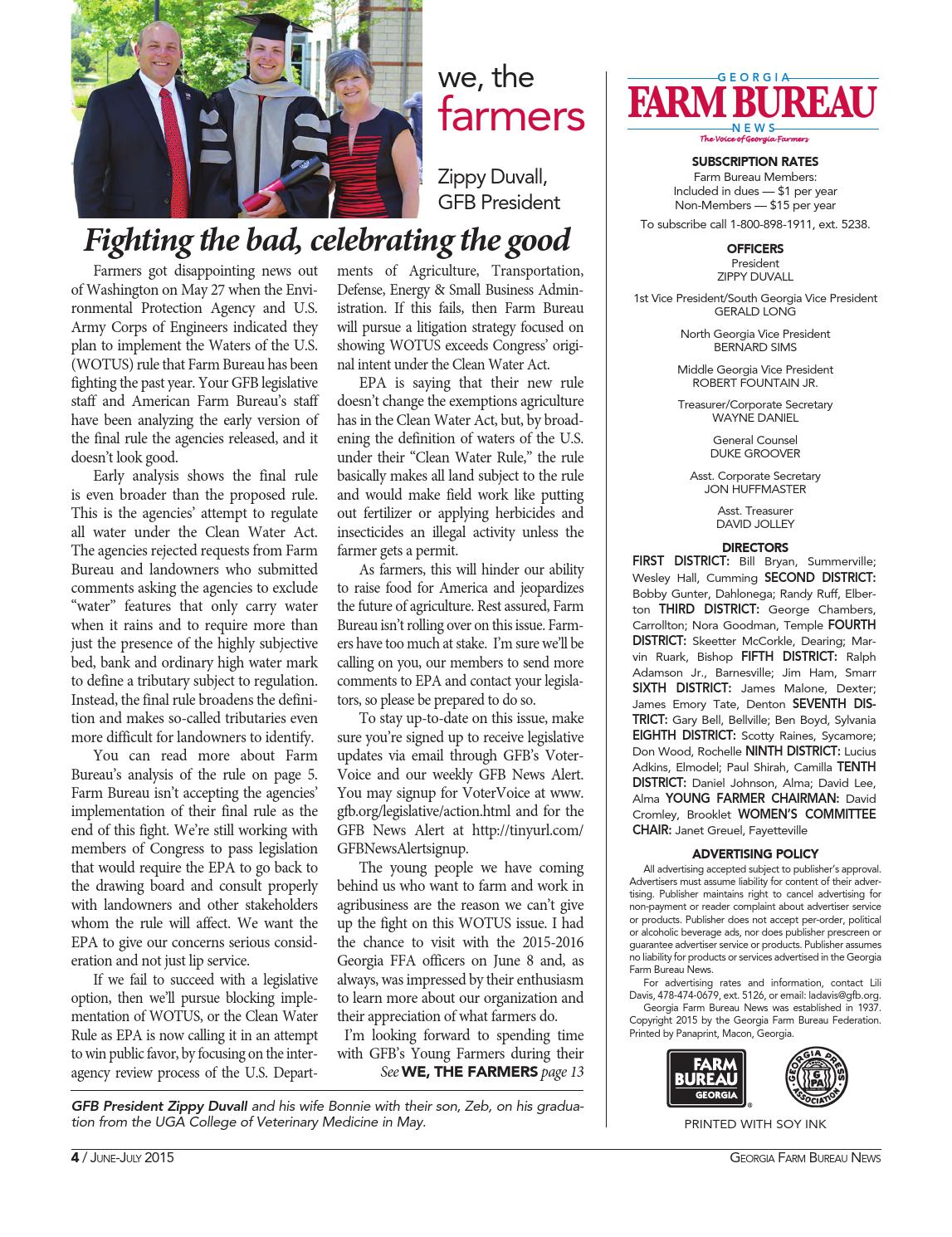 Farm Bureau News June / July 2015 by Farm Bureau Issuu