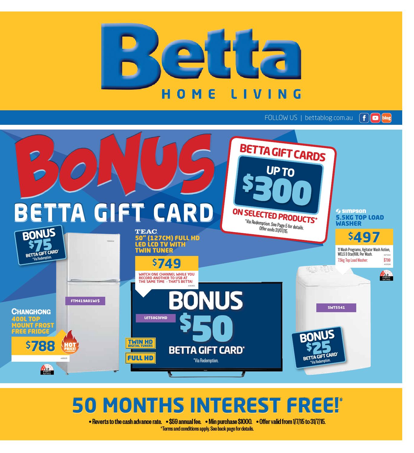 Betta Home Living Electrical Catalogue July 2015 by Echo Publications