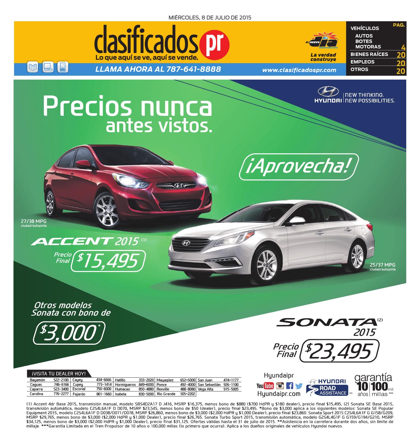 ClasificadosPR 07 08 2015 by Issuu